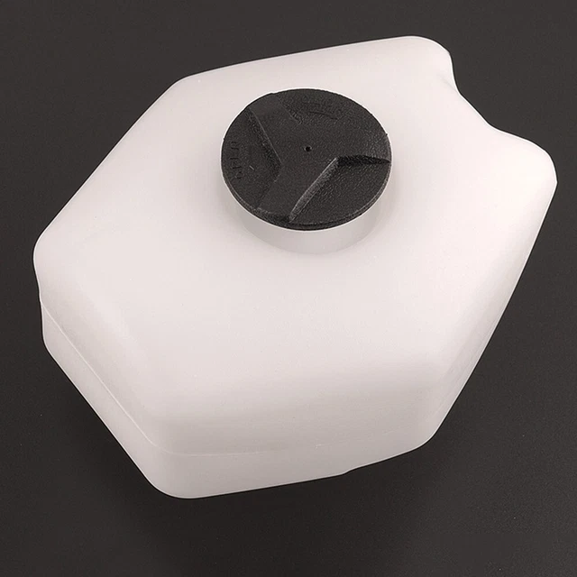 Réservoir Essence 1 Litre Pour Mini Moto - Plastique Blanc, Sortie 9 Mm | Pièce Détachée Remplacement Mini Dirt Bike