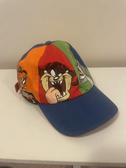 Looney Tunes Movie World Gold Coast Cap Multicoloured Vintage Rare Hat