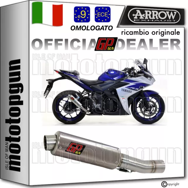 Arrow Scarico Hom Gp2 Gp 2 Gpgun Yamaha R3 R25 2016 16