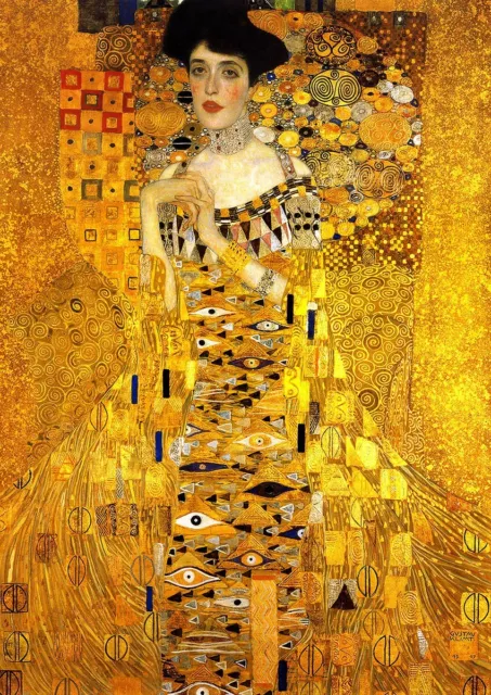 Adele Bloch-Bauer I Goldene Kernmotiv Jugendstil Ornamentik Klimt A3 005