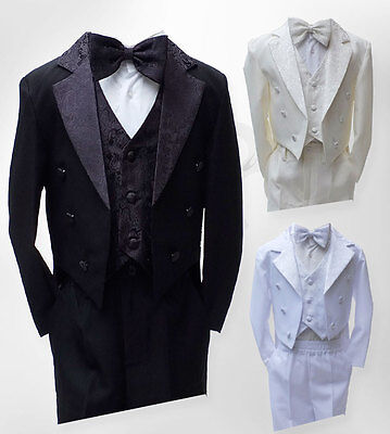 Baby Boys Christening Outfit, Boys Tuxedo Tail Suits, Page Boy Outfit 3M to 6YRS
