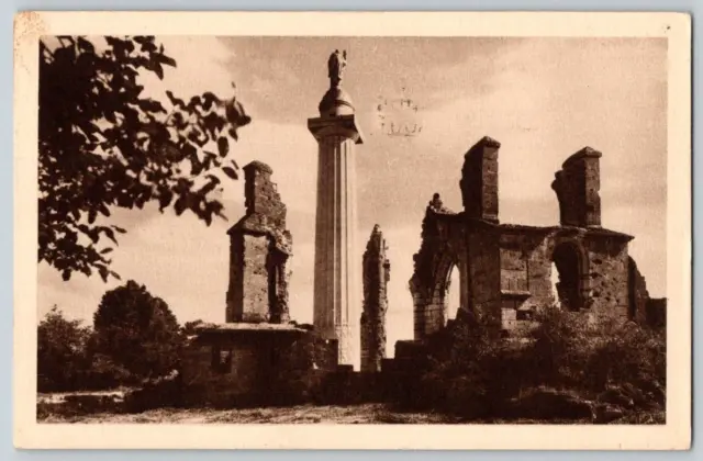 Inauguration Postcard & Post~ WW1 American Monument~ Montfaucon, France