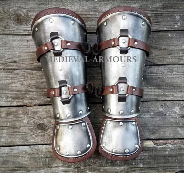 MEDIEVAL BRACERS WITCHER Cosplay Armor Steel & Leather LARP Fantasy Costume  GIFT $176.11 - PicClick AU