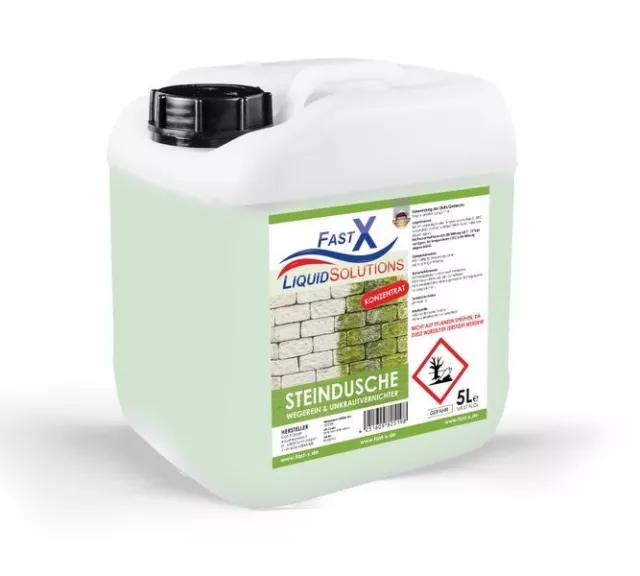 Wegerein  Konztr.   oh. Unkrautvernichter Roundup Fast-X Steindusche 5Liter