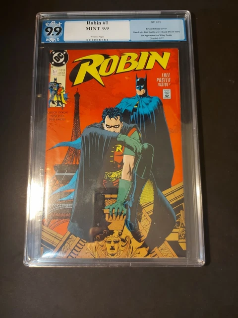 ROBIN 1 1st solo series 1991 DC PGX 9.9 1st PRINT Batman Cover Not CGC 9.8 HTF