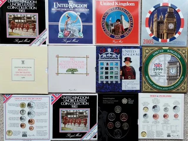 Birthday Choice Of Year  1983-2008 Royal Mint Brilliant Uncirculated Coin Sets