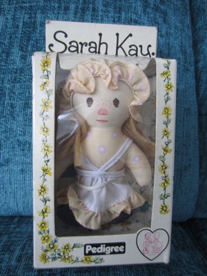 Boxed Sarah Kay Rag Doll Vintage Soft Toy Pedigree Holly Hobbie Hobby 12cm Dolly