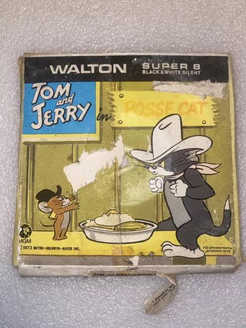 Tom And Jerry In Posse Cat A Walton Super 8 Home Movie Film 1973