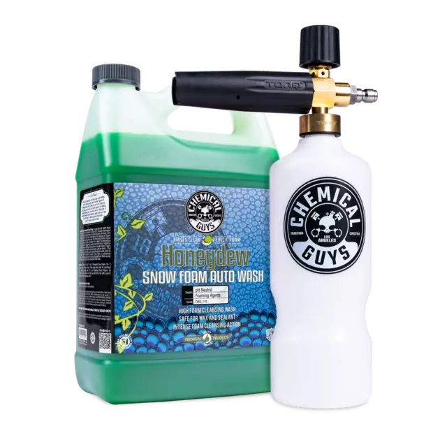 TORQ Professional Foam Cannon & Honeydew Snow Foam 1 Gal Chemical Guys EQP_312