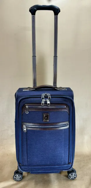 Travelpro Platinum Elite 21" Carry-On Spinner Expandable Suitcase True Navy Blue