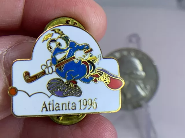 Olympic Memorabilia Atlanta 1996 Hockey Vintage Tack Pin T-5012