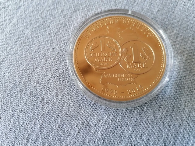 25 Jahre Deutsche Einheit Münze 24 Karat picclick.de