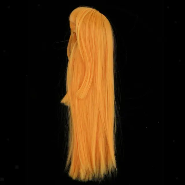 Sweet 1/3 BJD Girl Dolls Straight Wig Long Hair for Night Lolita DIY Orange