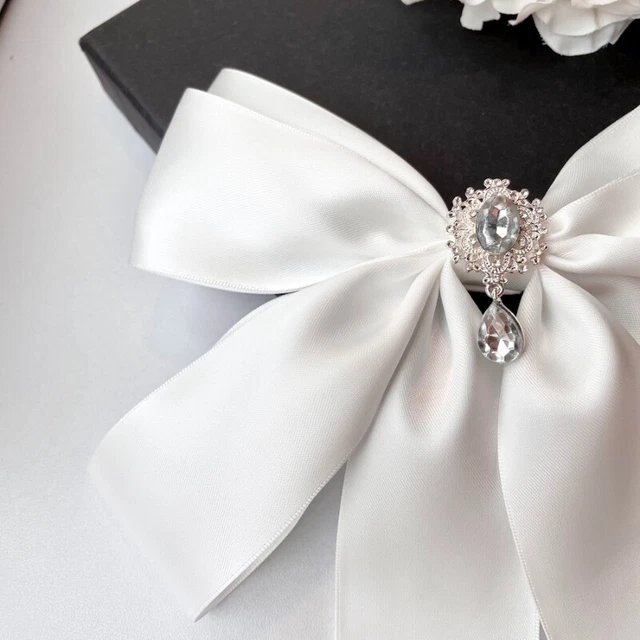 Pre Tied Necktie Beads Satin Bowknot Lolita Princess Accessory Club Party