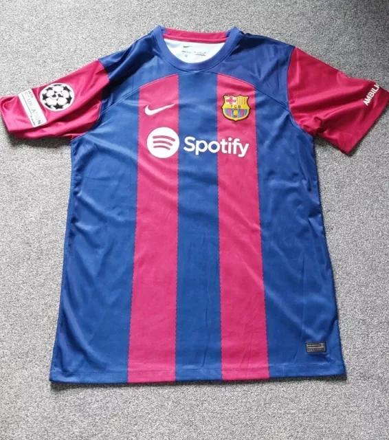 Barcelona 23/24 Home Shirt 3XL. Lewandowksi 9 Champions Leauge. V Slim  Fits XL