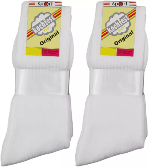 15 Paar Herren Tennis Socken weiß 90% Baumwolle  39/42