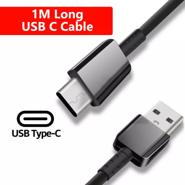 1M USB Cable Type C Fast Charger For Samsung Galaxy S8 S9 S10 S20 Note 9 10 20