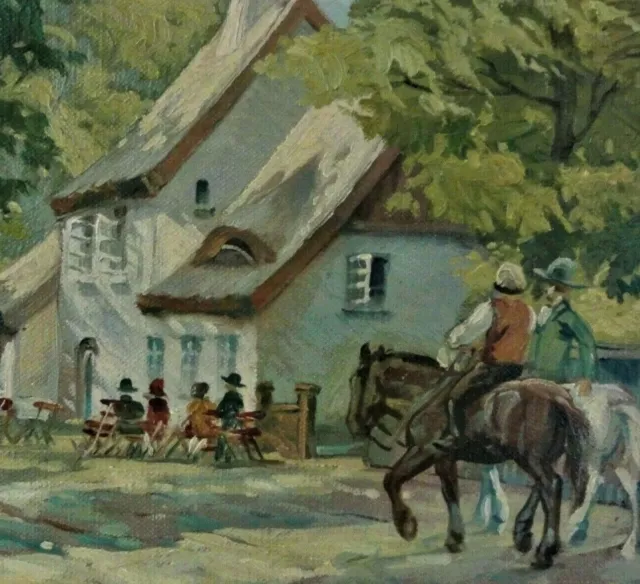 CARL MADSEN (1855-1938) TOP-Gemälde 1929: SOMMERTAG AM DYRHAUNKROG KOPENHAGEN