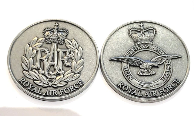 ROYAL AIR FORCE Raf Commemorative Very Rare Double Sided Collectors ...