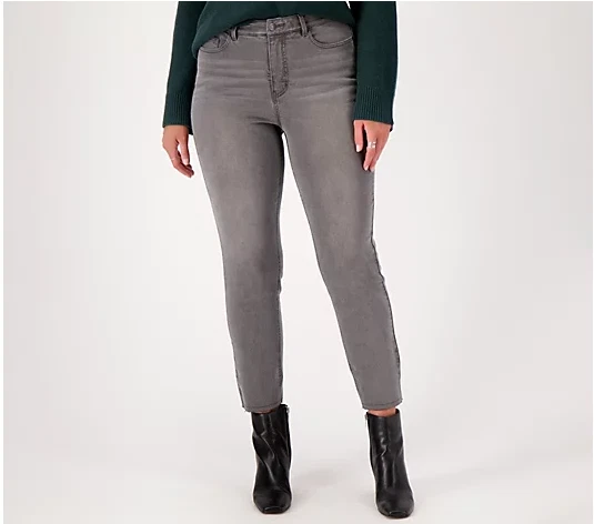 Susan Graver Smart Ponte Knit Slim (Sleek Grey, Small) A523951