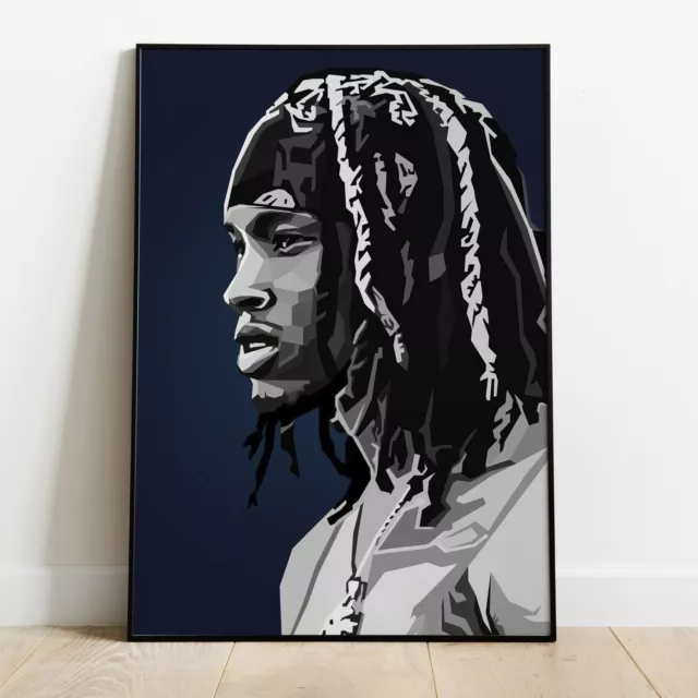 DRAGON VINES King Von Rapper Poster Poster Wall Art Picture Print 3D Print  Wall Art for Living Room Hip-hop He Grew Up as Childhood Friends With  Rapper Lil Durk Posters For Wall