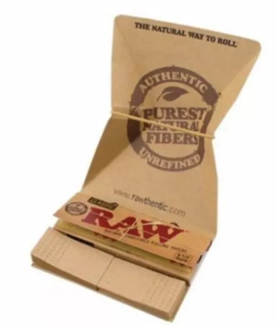 RAW Classic Artesano 78mm Tray And Tips Cigarette Roll Paper Authentic Purest