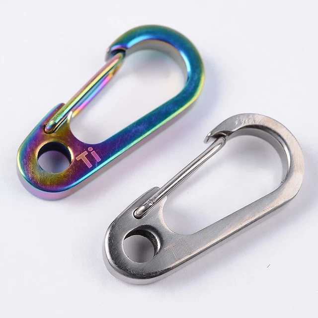 Carabiner Clip Traveling Backpacking Survival Tool Outdoor Titanium Alloy