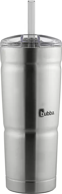 Bubba Envy S Vacuum-Insulated Stainless Steel Tumbler with Lid and Straw, 24Oz R