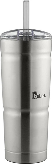 Bubba Envy S Vacuum-Insulated Stainless Steel Tumbler with Lid and Straw, 24Oz R