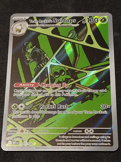 POKEMON TCG SCARLET & Violet Destined Rivals - Team Rocket's Spidops EX ...