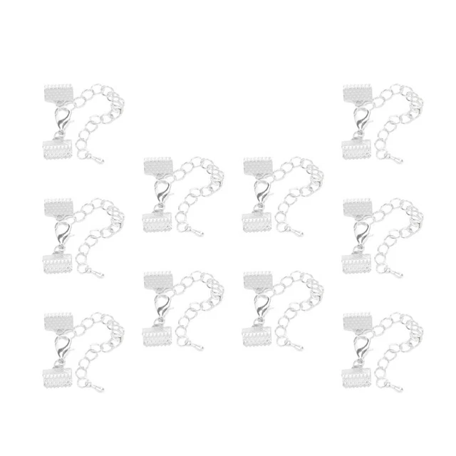 10 piezas Conector de pulsera de metal joyería conector de choque bucle