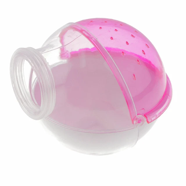 Hamster Maus Kleine Haustier Badezimmer Käfig Box Bad Sand Sauna WC Pink