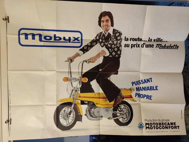 AFFICHE ORIGINALE MBK Motobecane Motoconfort Solex 51S 51 S 51V Av88 Mob Bleue EUR 29,90 - FR