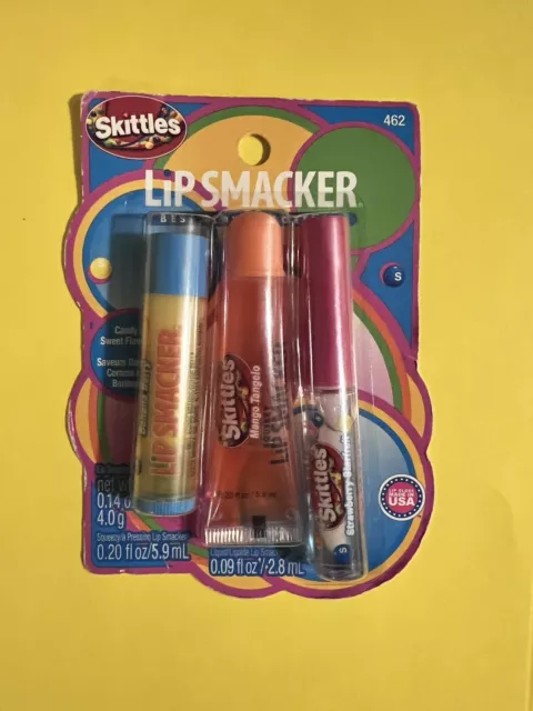 Vintage Bonne Bell Lip Smacker Skittles Tropical Banana Mango Tangelo Gloss #462