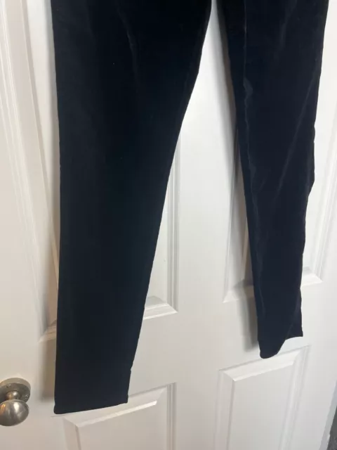 New J BRAND Maria BLACK VELVET High Rise SKINNY JEANS Size W29 UK 10 RRP £238 3