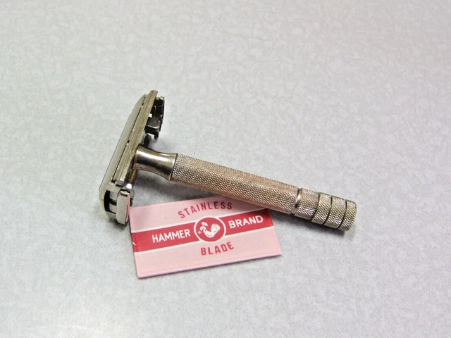 Vintage 1950's Gillette Super Speed TTO Double Edge DE Safety Razor