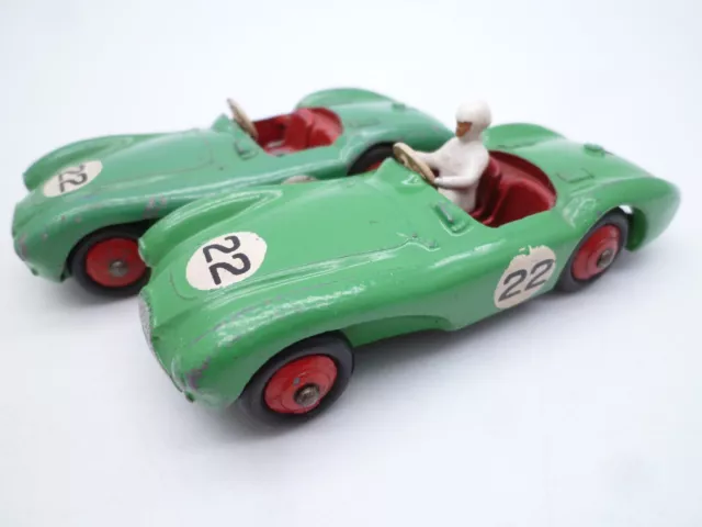 Vintage Dinky Toys 110 Aston Martin Db3S Competition Pair Issued 1956