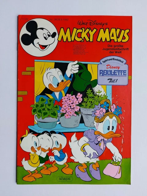 Ehapa - Micky Maus Nr. 39 / 28.09.1982 - Top Zustand / Z1 (mit Beilage)