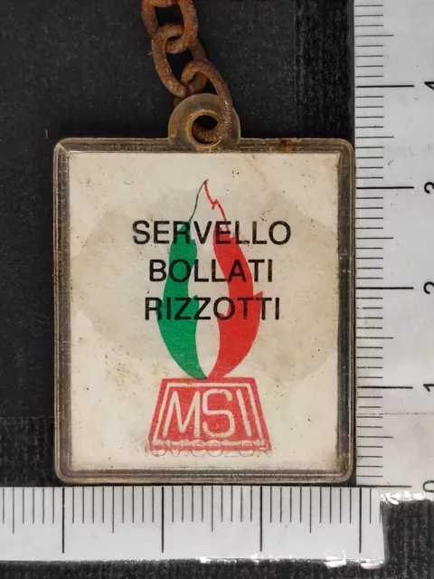 Portachiavi Msi 1972 Servello Bollati Rizzotti - Olografico Con Un Noto Volto ..