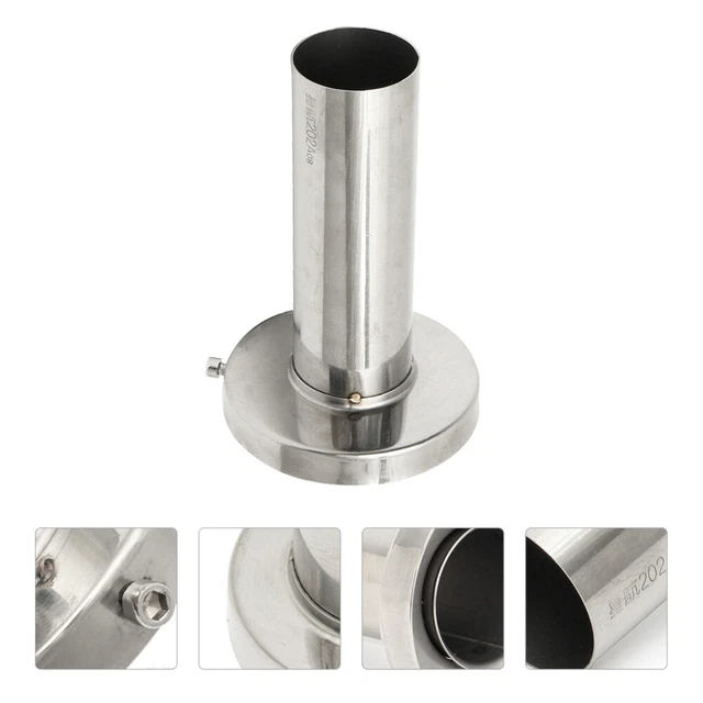Silenziatore A Proiettile In Acciaio Inox T304 - Diametro 101 Mm, Lunghezza 406 Mm, Per Scarichi Auto E Moto