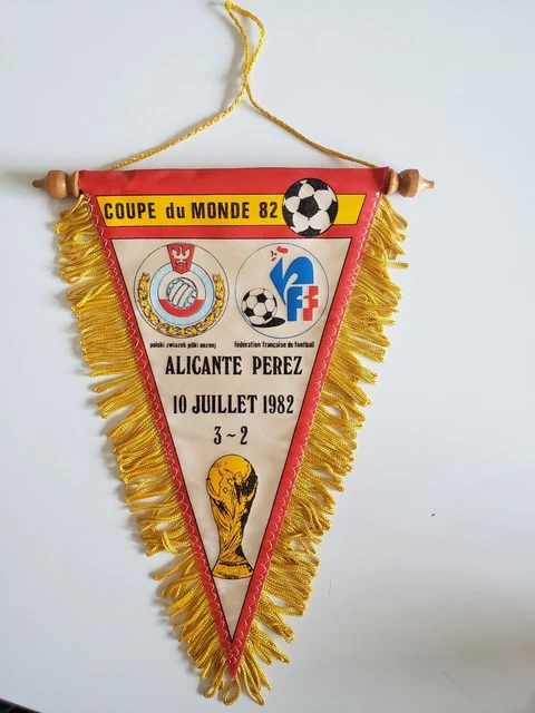 Fanion Vintage Coupe Du Monde 1986 Allemagne France - Pennant Football Collection
