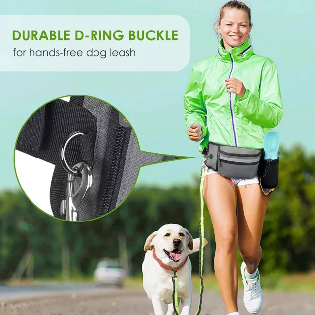 Dog Training Waist Bag Grande Capacité Réfléchissante Chiot Treat Waist Pouc Qcs