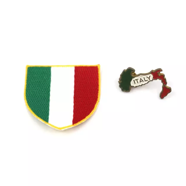 Italy Country Pin & Patch Set