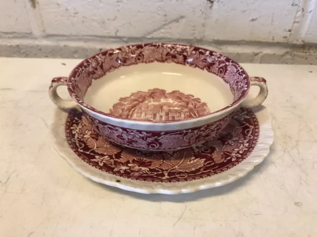 Antique Mason's Ironstone China G. L. Ashworth and Bros. Porcelain Bouillon Bowl