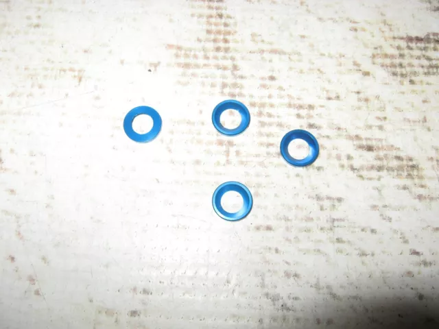 RC Associated RC8B3 Engine Mount Countersunk Washers Aluminum Blue (4) 81114