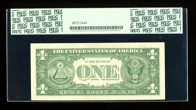 DBR 1957 Silver Fr. 1619 UA Block PCGS 53 PPQ Serial U36565353A 2