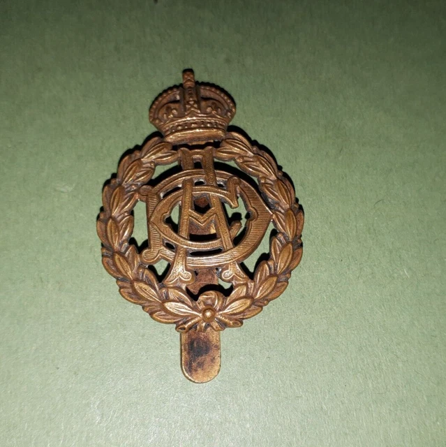 WW1 KINGS CROWN Army Dental Corps British Army Brass Cap Badge £8.49