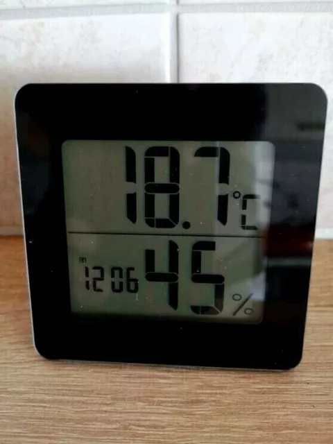 Thermometer/Hygrometer mit Uhr