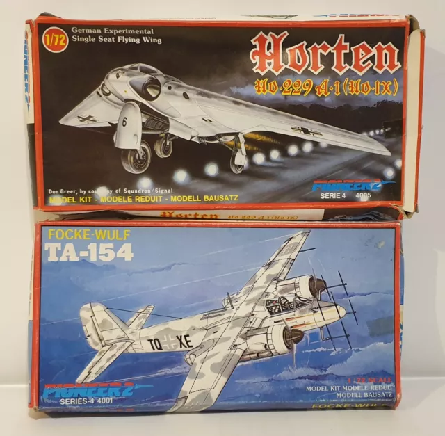 Luftfahrt: Focke-Wulf Ta-154 & Horten Ho 299 A1 Ho-Ix 1/72 Massstab Pioneer 2 Kits