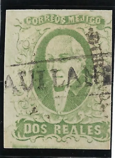 MEXIQUE MEXICO 1856 n° Y&T 3 surcharge, overprint DURANGO